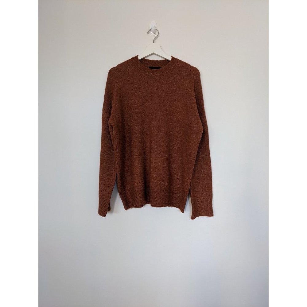 Oak + Fort Burnt Orange Oversized Sweater (Size: XS)
